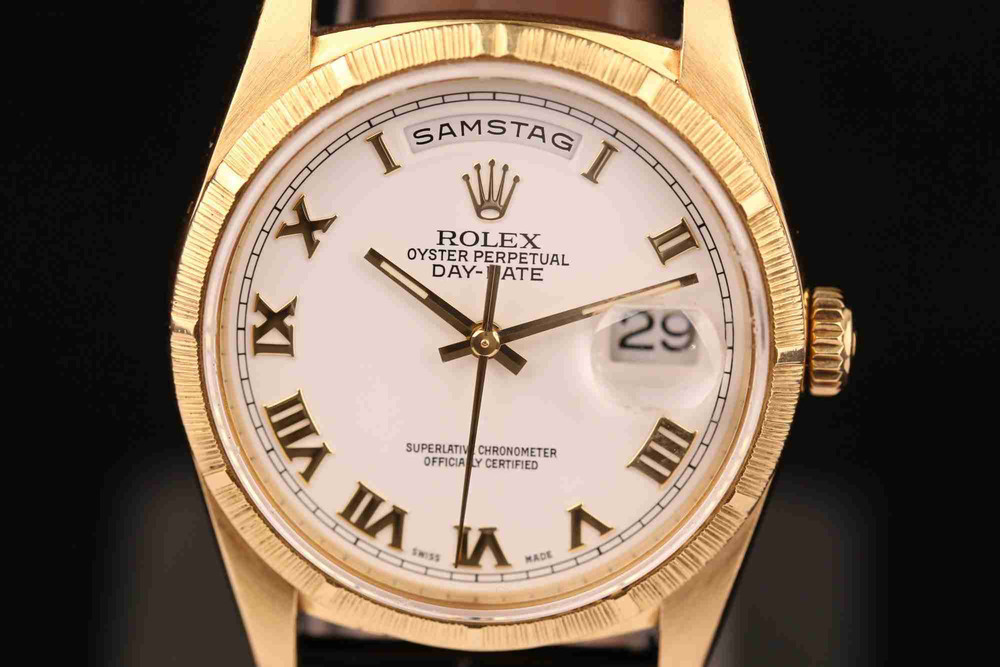 Photo Rolex Day Date 36 GG 18K Borke Referenz: 18248 Kal. 3155 Original Box und -Papiere 1992 LC100