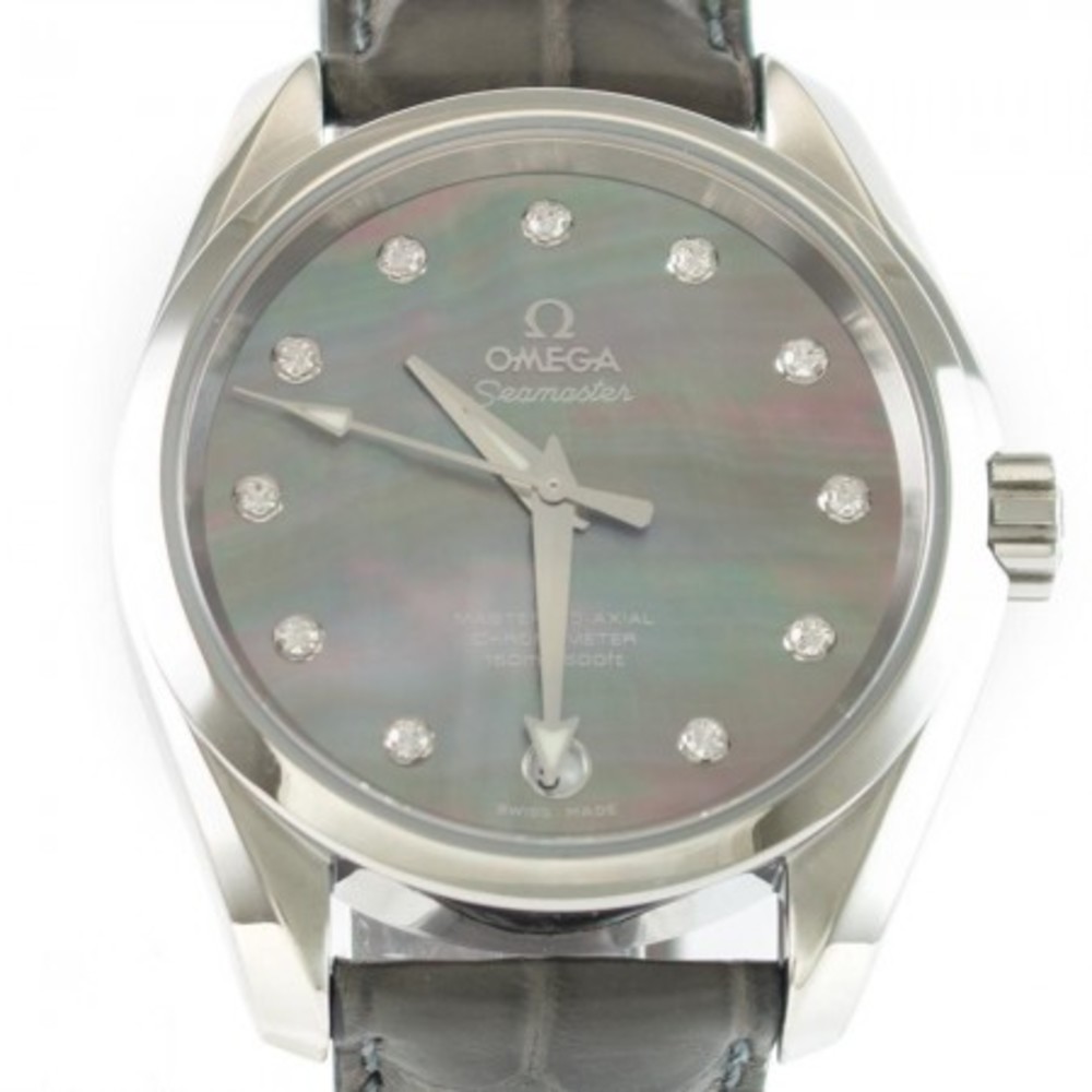 Photo Omega Uhr Seamaster gebraucht Aqua Terra Edelstahl Diamonds Ref. 23113392157001