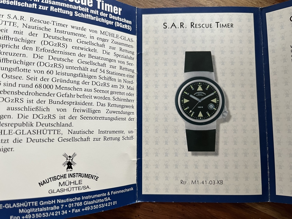 Photo Mühle Glashütte S.A.R. Rescue Timer M1-41-03-KB